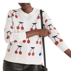 Madewell Cherry pullover sweater